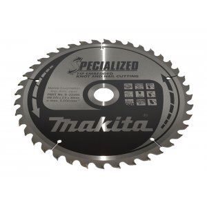 Hoja de sierra para madera MAKITA SPECIALIZED con dientes empotrados 270x2,6x30 mm 40 dientes B-33205