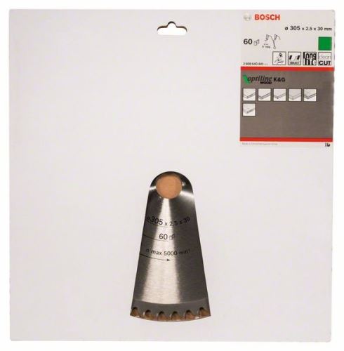 BOSCH Hoja de sierra Optiline Madera 305 x 30 x 2,5 mm, 60 2608640441