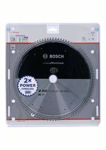 BOSCH Hoja de sierra para sierras inalámbricas; Estándar para Aluminio 305x30x2.4/1.8x96T 2608837782