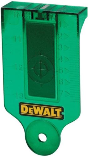 Tarjeta de observación DeWALT para láseres verdes DE0730G