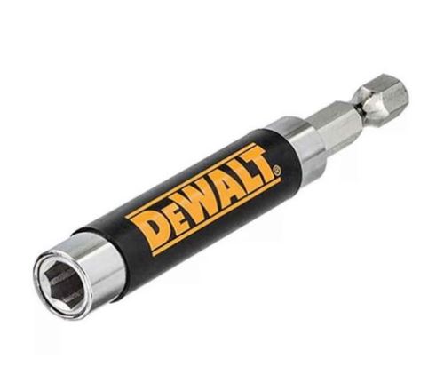 Portabrocas magnético DeWALT con casquillo guía, 80 mm 1/4 DT90394