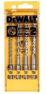 Juego de brocas DeWALT EXTREME 2 - SDS-Plus (5,5 - 7 - 8 - 10) en estuche de plástico (4 piezas) DT9702