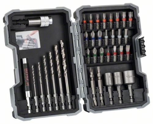 BOSCH Juego de puntas de destornillador y taladros PRO-Mix set metal - 35 piezas 2607017328