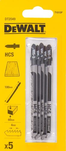 DeWALT Hoja de sierra HCS, para madera, 100 mm (5 uds) DT2049