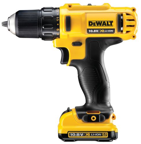 Taladro/atornillador inalámbrico DeWALT 10,8V CS Li-Ion XR 2x2,0 Ah DCD710D2