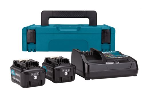 MAKITA Li-ion CXT 12V set 2 uds BL1041B+1 ud Cargador rápido DC10SB+1 ud Makpac 197641-2