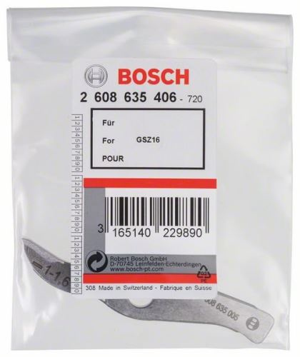 BOSCH Navaja Recta a GSZ 160 - Corte Recto hasta 1,6mm 2608635406