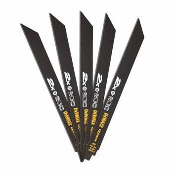 Hoja de sierra bimetálica DeWALT de 305 mm para corte rápido de metales, accesorios, tuberías y perfiles - diente alterno (5 piezas) DT2409L