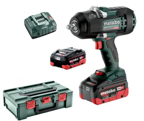 Metabo Atornillador de impacto a batería SSW 18 LTX 1450 BL, 18V/2x5,5Ah - 602401660