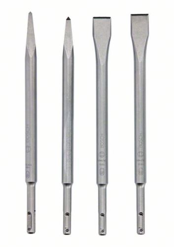 BOSCH Juego de cinceles SDS plus, 4 piezas: 2 puntiagudos de 250 mm, 2 planos de 250 mm 2607017516