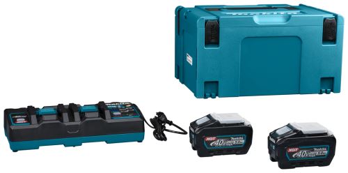 MAKITA Li-ion XGT 40V juego 2 piezas BL4050F+1 pieza DC40RB+1 pieza Makpac 191U13-9