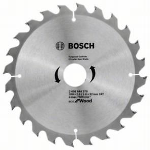 BOSCH Hoja de sierra Eco para Madera 200x2,6/1,6x32 24T 2608644379