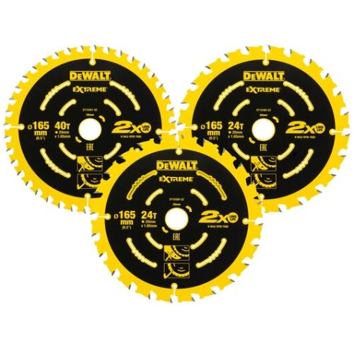 Hoja de sierra DeWALT EXTREME 2nd Fix, paquete de 3 DT10397 DT10397