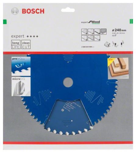 BOSCH Hoja de sierra Expert para madera 240 x 30 x 2,8 mm, 48 2608644069