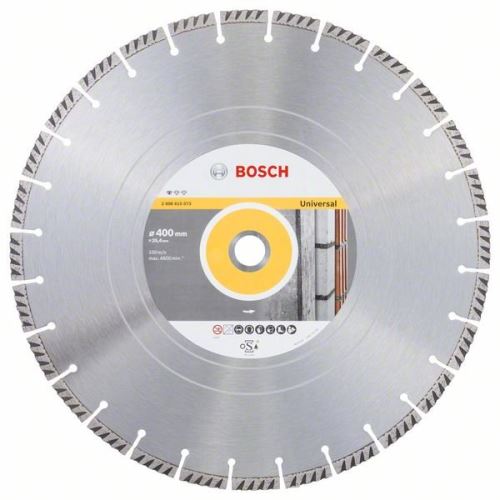 BOSCH Disco corte diamante Standard para Universal 400×25.4 400x20x3.2x10mm 2608615073