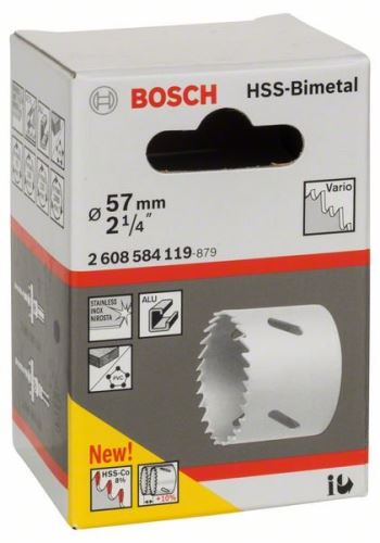 BOSCH Perforadora bimetálica HSS para adaptador estándar 57 mm, 2 1/4" 2608584119