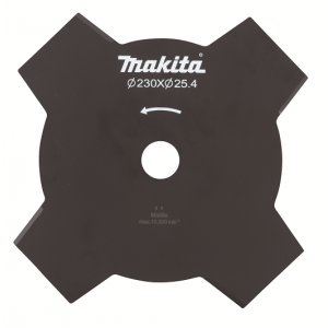 MAKITA cuchillo cortacésped 4 dientes 230x25,4x2 mm 195150-5