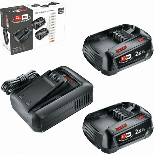 BOSCH Kit de inicio 18 V (2× 2,5 Ah + AL 18V-44) 1600A031T5