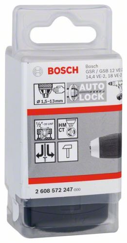 BOSCH Portabrocas de sistema 1,5-13 mm, 1/2" – 20 2608572247