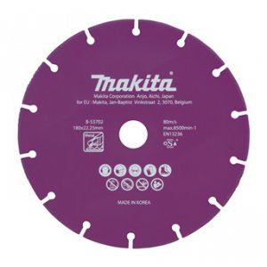 Disco de corte diamantado MAKITA 180x1,6x22,23 mm B-53702