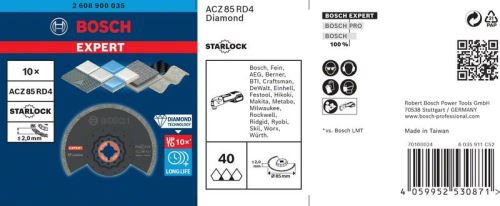 BOSCH EXPERTO STARLOCK ACZ85RD4, 10 piezas 2608900035