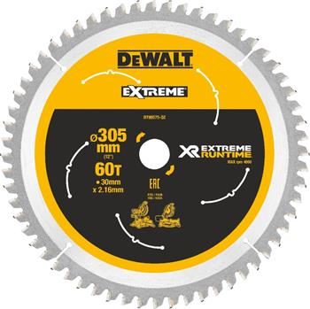 Hoja de sierra DeWALT (ideal para sierras FLEXVOLT), 305 x 30 mm, 60 dientes DT99575