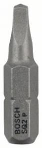 BOSCH Punta de destornillador extra dura Extra-Hart R2, 25 mm (25 uds) 2608521112