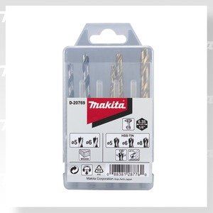 MAKITA juego de brocas para metal/madera 5;6;8/5;6 mm, vástago HEX 1/4", 5 piezas D-20769