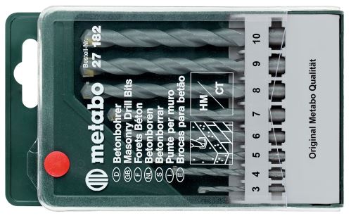 METABO Juego de brocas para hormigón Classic (8 piezas) 627182000