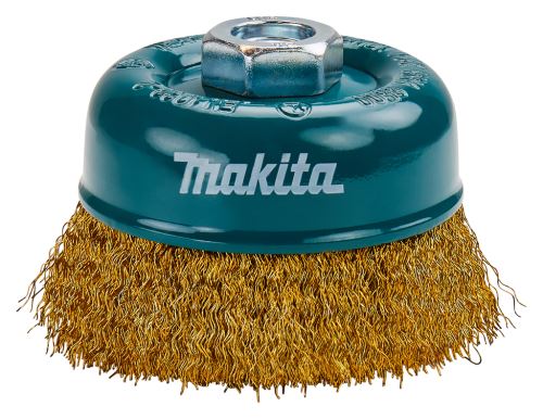 Cepillo de copa de alambre de latón MAKITA, alambre corrugado 0,3 mm, 90 mm D-39780