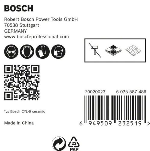 BOSCH EXPERT HEX-9 HardCeramic 6mm paquete 5uds 2608900599