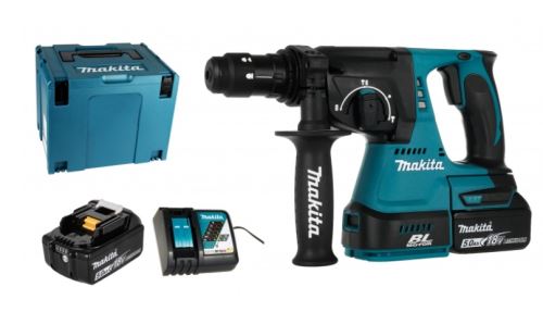 Martillo combinado Makita Aku Li-ion LXT 18V/5.0Ah, Makpac DHR243RTJ