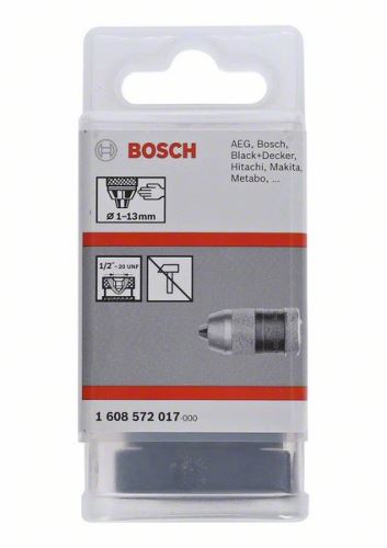 BOSCH Portabrocas de cambio rápido hasta 13 mm 1-13 mm, 1/2" – 20 1608572017