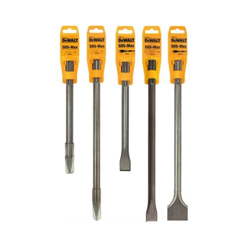 Juego de cinceles DeWALT para SDS-max (5 piezas) SDSMAXSET2