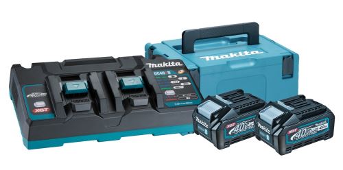 MAKITA Li-ion XGT 40V juego 2 piezas BL4040+1 pieza DC40RB+1 pieza Makpac 191U00-8