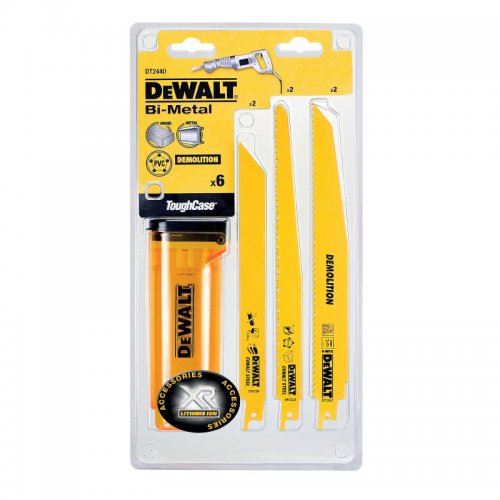 Juego de hojas de sierra DeWALT para madera y metal en estuche (6 piezas) DT2440L