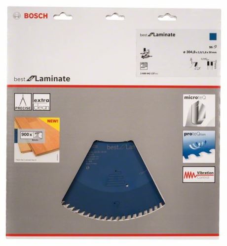 BOSCH Hoja de sierra circular Best for Laminate 305 x 30 x 2,5 mm, 96 2608642137