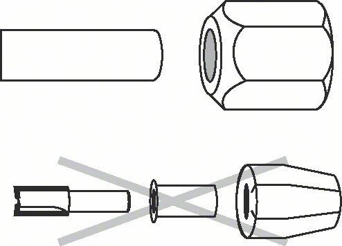 BOSCH Portabrocas 10 mm, 24 mm 2608570125