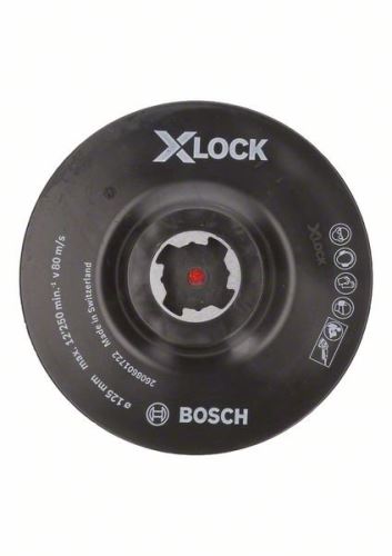 BOSCH X-LOCK Sistema de placa trasera con sistema de sujeción de velcro, 125 mm, 12.500 rpm 2608601722