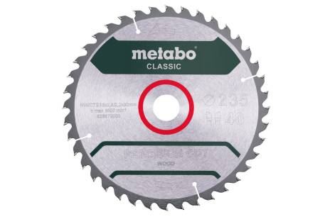 METABO Hoja de sierra "madera de corte preciso - clásica", 235x30 mm, 40 dientes, 15° 628679000