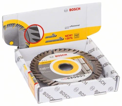 BOSCH Disco de corte Diamante Estándar para Universal 125×22.23 (10uds) 125x22.23x2x10mm 2608615060