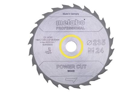 METABO Hoja de sierra "power cut wood - professional", 315 x 30 mm, 24 dientes, 20° 628016000