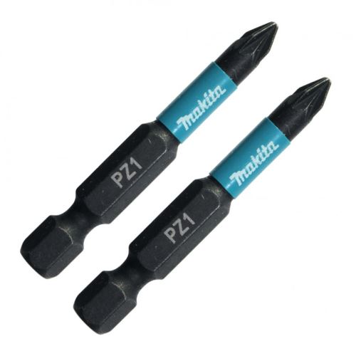 MAKITA punta de torsión 1/4" IMPACT NEGRO PZ1, 50 mm 2 piezas B-63747