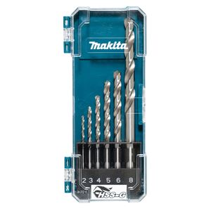 Juego de brocas para metal MAKITA HSS-G 2,3,4,5,6,8 mm D-75742