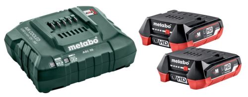 METABO Set básico (cargador + baterías) 12 V / 2 x LiHD 4,0 Ah 685301000