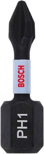 BOSCH PH1 Broca de control de impacto 25 mm, 2 piezas 2608522468