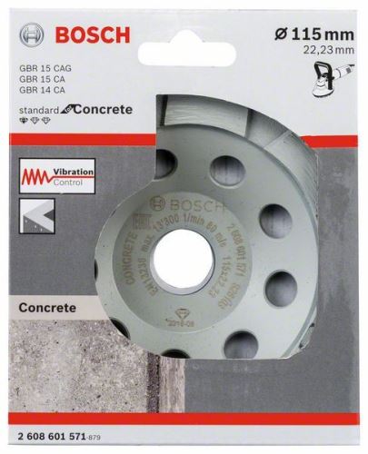 BOSCH Vaso de molienda Diamante Estándar para Hormigón 125×22,23×5 S4CON 125 SEG. 2608601573