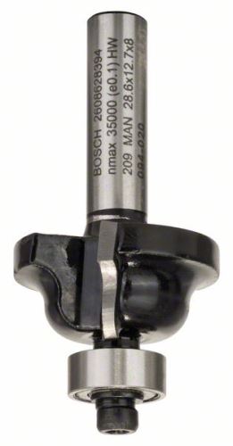 BOSCH Fresa de perfil B 8 mm, R1 4 mm, B 8 mm, L 12,4 mm, G 54 mm 2608628394