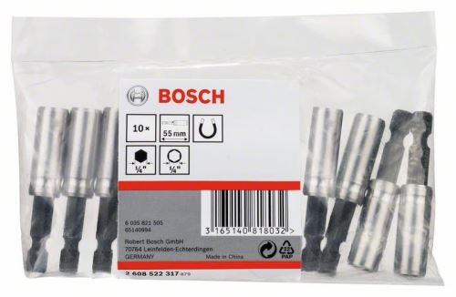 BOSCH Soporte universal con vástago hexagonal de 1/4", magnético (10 piezas) 2608522317