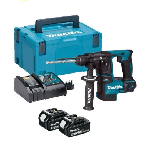 Makita Taladro percutor inalámbrico Li-ion LXT 18V/5.0Ah, Makpac DHR171RTJ